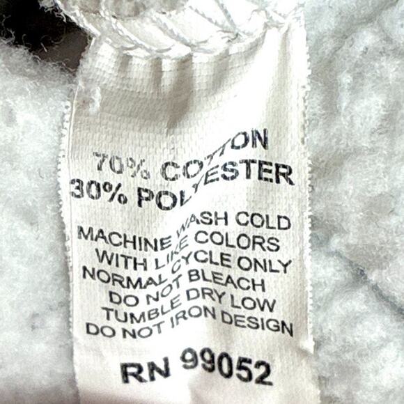 Glossier Hoodie Womens S White Speckled Classic Streetwear Preppy Gym - Picture 9 of 10